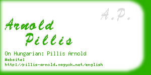 arnold pillis business card